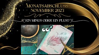 💞Monatsabschluss November 2023│ 😳Minus oder Plus [upl. by Garrison904]