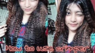 How to use Hair Crimper Review and tutorial [upl. by Ednarb94]