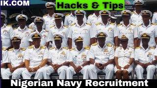 Nigerian Navy Recruitment 20242025 Application  Nigerian Navy Recruitment Form Tips amp Hacks [upl. by Helas]