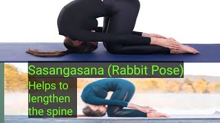 How to do Sasangasana or Rabbit Pose steps and benefits [upl. by Jemie]