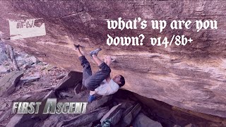 Uncut Shawn Raboutou  Whats Up Are You Down V14 First Ascent [upl. by Ondrea]