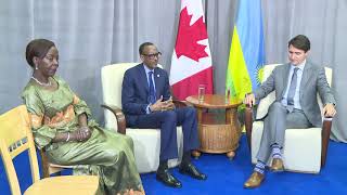 President Kagame meets with Prime Minister Justin Trudeau  Yerevan 11 October 2018 [upl. by Joell]