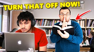 Blasting EMBARRASSING Tutorials in The Library [upl. by Anaicilef]