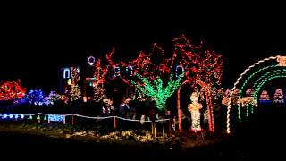 Christmas Light Show to Trans Siberian Orchestra  Tracer [upl. by Gurevich]