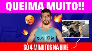 Treino RÁPIDO para EMAGRECER e melhorar o condicionamento HIIT na BIKE [upl. by Beaudoin]