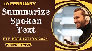 PTE Summarize Spoken TextFebruary 2024 Tips and Template [upl. by Arramas]