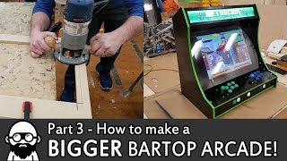 How to make a DIY BIGGER Bartop Arcade  Part 3  Raspberry Pi [upl. by Suirauqram268]