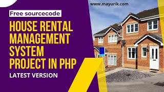 House rental management system project in php  tenant management system  Source Code Download [upl. by Nerland947]