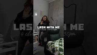 a full lash day 🧚🏼🗓️🥹🫧 shorts lashtech lashextensions dayinthelife vlog [upl. by Oicatsana126]