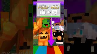 Help Mikey Stop The Fastest Arrows🎃  MAIZEN Minecraft Animation shorts [upl. by Gertrudis]