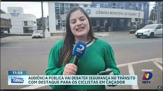 Audiência Pública em Caçador debate segurança no trânsito para Ciclistas [upl. by Allemap442]