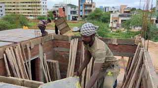 new building construction  house slab centring video  how did a slab centring workVwithNature [upl. by Cirek718]