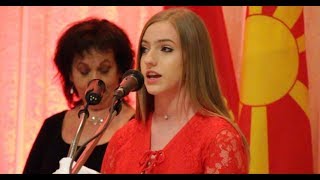 The Canadian amp Macedonian National Anthem  Teodora Taleski [upl. by Chiang743]