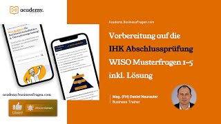 IHK Abschlussprüfung WISO  Vorbereitung Lernen Übungen mit Lösungen  IHK Zwischenprüfung 15 [upl. by Amilb]