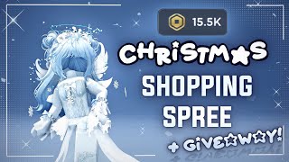 15K ROBUX SHOPPING SPREE  giveaway WATCH TILL END  christmas edition ❄️ [upl. by Ewold]