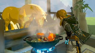 Cooking a Thanksgiving Feast for my horse 🦃  Tears of the Kingdom 100 [upl. by Waring255]