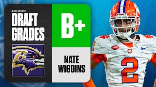 2024 NFL Draft Grades Ravens select Nate Wiggins No 30 Overall  CBS Sports [upl. by Delastre]