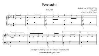 Beethoven  Écossaise in E flat Major WoO 86 [upl. by Amerd]