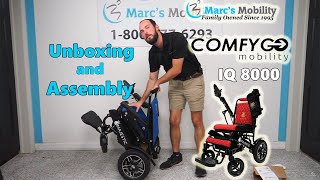 ComfyGo IQ 8000 Folding Powerchair Unboxing and Assembly [upl. by Christean465]