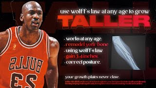 how to GROW taller at ANY AGE using Wolffs Law [upl. by Ronalda]