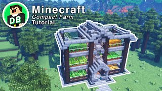 Minecraft Compact Farm Tutorial [upl. by Nnylaehs]