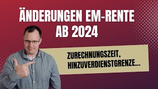 2024 Änderungen bei der Erwerbsminderungsrente im Jahr 2024 [upl. by Sachs533]