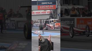 Tire shake takes out wing and wheelie bar TheGearheadCourt Tireahake Dragracing Extreme Oops [upl. by Strohl]