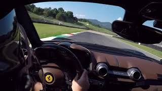 Ferrari 812 SuperFast Powersliding around Mugello racetrack [upl. by Ornas]