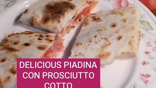 Delicious Piadina con Prosciutto Cotto ShortVideoShort [upl. by Sigismundo]