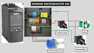 SIEMENS MICRO MASTERS 420 CONTROL WIRING AND PROGRAMMINGSIEMENS [upl. by Ecnarret]