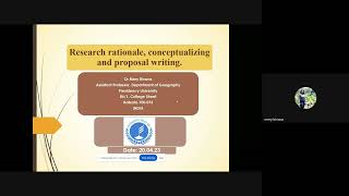 Session9 Research rationale conceptualizing and proposal writing [upl. by Georgeanna774]