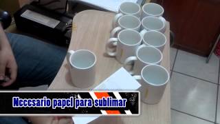 Como Sublimar tazas 11 oz proceso completo [upl. by Siuqcram853]