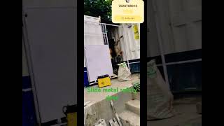 Slide metal safety door👍🎉wark fabrication reels cating trending vayralvideo vayralvideo [upl. by Wira85]