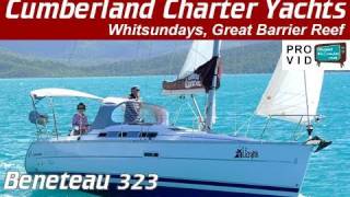 Whitsunday bareboats Whitsundays Beneteau 323 Lazyitis sailing yacht [upl. by Moorefield438]