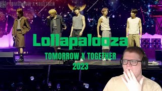 TOMORROW X TOGETHER TXT Live at Lollapalooza 2023  FIRST TIME REACTION [upl. by Eladroc]