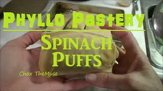 Spinach Puffs Stuffed Phyllo Pastry [upl. by Eugenia]