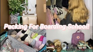 PACK WITH ME FOR BOARDING SCHOOL VLOG  moving to school [upl. by Celestia]