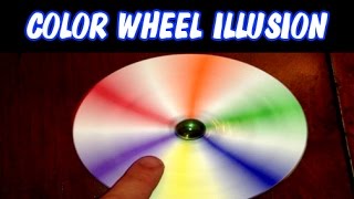 Color Wheel Illusion Spinner Newtons Disc Easy to Make  Incredible Science [upl. by Medeah]