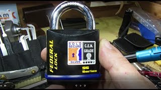 317 Federal SS730 CEN Grade 4 Padlock  Thanks Pickbeard [upl. by Hephzibah]