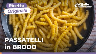 PASSATELLI in BRODO – La ricetta originale per prepararli a casa come foste in Emilia Romagna 💛😋🥄 [upl. by Eniledam]