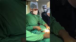 Live demonstration of Tunnelled Hickman catheterBloodcancerchemotherapybonemarrowtransplant [upl. by Ateuqram]