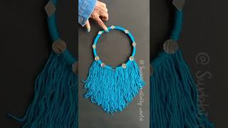 Unique style wall hanging craft idea with woolen easy and Beautiful DIY [upl. by Ursula]