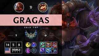 Gragas Top vs Teemo  NA Challenger Patch 1414 [upl. by Llerdnod]