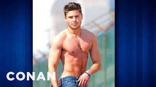 Zac Efron Chugging Liquified Chicken Breast Will Buff You Up  CONAN on TBS [upl. by Ehcsrop]