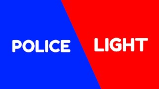 FLASHING POLICE LIGHT Blue amp Red Party Lights 10 HOURS SEIZURE WARNING [upl. by Eissej]