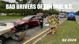 Bad Drivers of Central North Carolina  Q2 2024 [upl. by Lody]