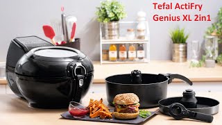 Tefal ActiFry Genius XL 2in1 olaj nélküli olajsütő kicsomagolás és teszt [upl. by Hong]