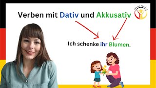 German class  Dativ und Akkusativ  Verben  Deutsch A1A2B1B2 [upl. by Gnirps961]