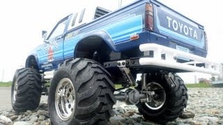 タミヤ ハイラックス4WDハイリフトRN36 完成したので記念撮影！TAMIYA HILUX [upl. by Cerallua]