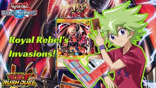 Roa Kassidy New Deck Royal Rebels Invasion X Maximum Summon  Yugioh Duel Links [upl. by Aleakcim]